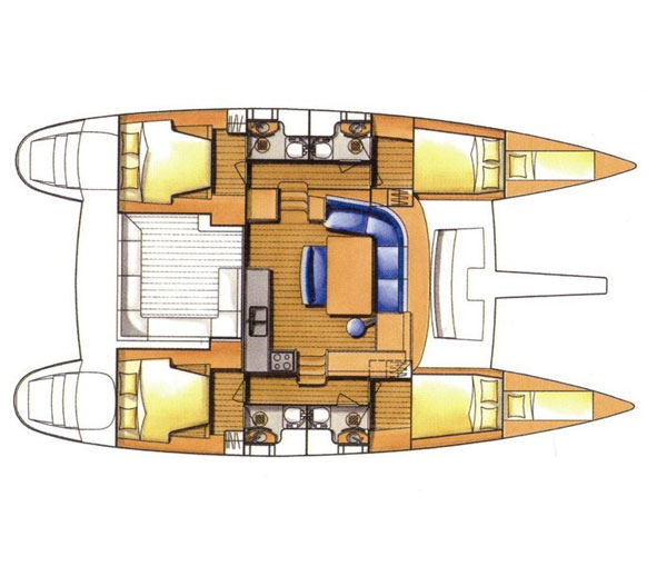 lagoon 440 interior