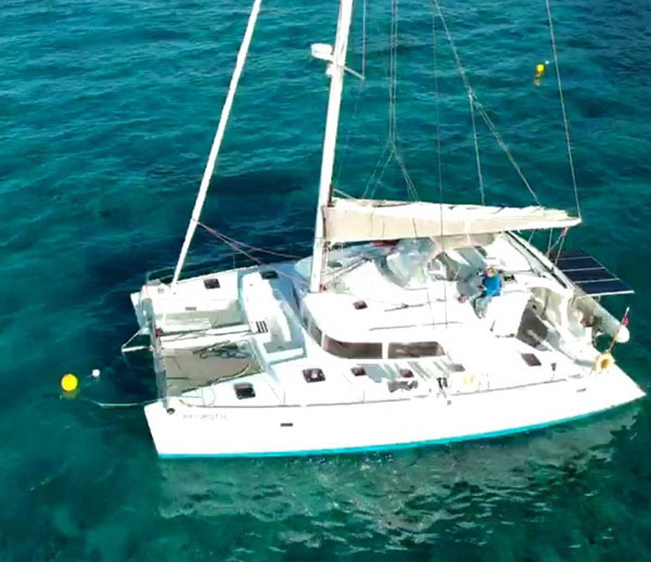 lagoon 440 on a yacht delivery solutions trip